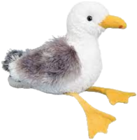 a seagull plush toy